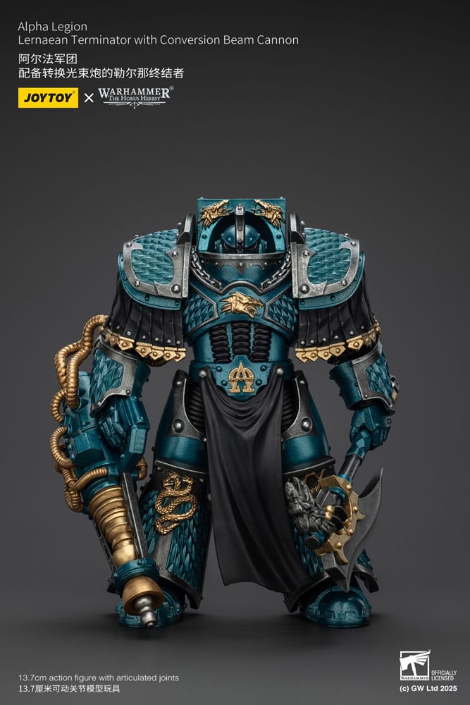 Warhammer The Horus Heresy Action Figure Alpha Legion Lernaean Terminator with Conversion Beam Cannon 20cm3
