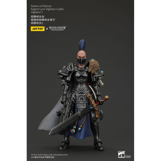 Warhammer The Horus Heresy Action Figure Sisters of Silence Argent Lynx Vigilator Cadre Vigilator 1 19cm1