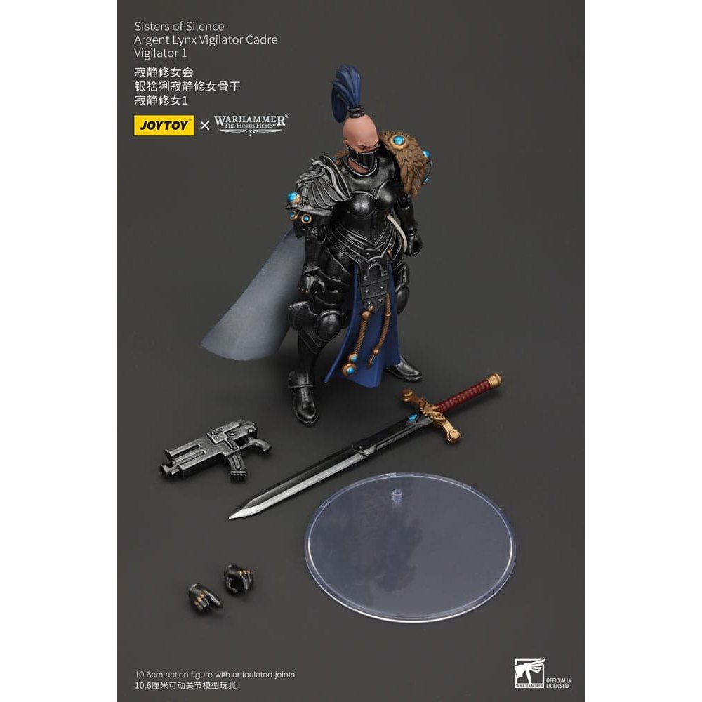 Warhammer The Horus Heresy Action Figure Sisters of Silence Argent Lynx Vigilator Cadre Vigilator 1 19cm2
