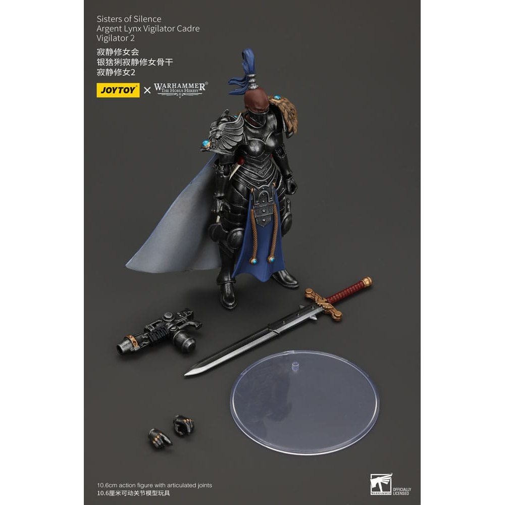 Warhammer The Horus Heresy Action Figure Sisters of Silence Argent Lynx Vigilator Cadre Vigilator 2 19cm2