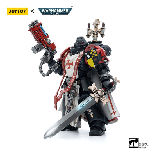 Warhammer 40k Action Figure 1/18 Black Templars Sword Brethren Brother Lombast 12cm1