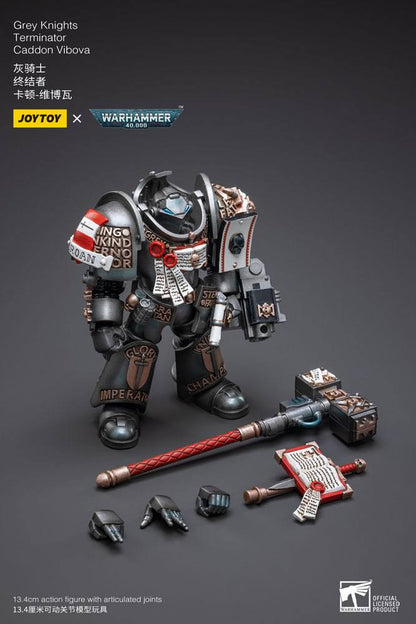 Warhammer 40k Action Figure 1/18 Grey Knights Terminator Caddon Vibova 13cm8