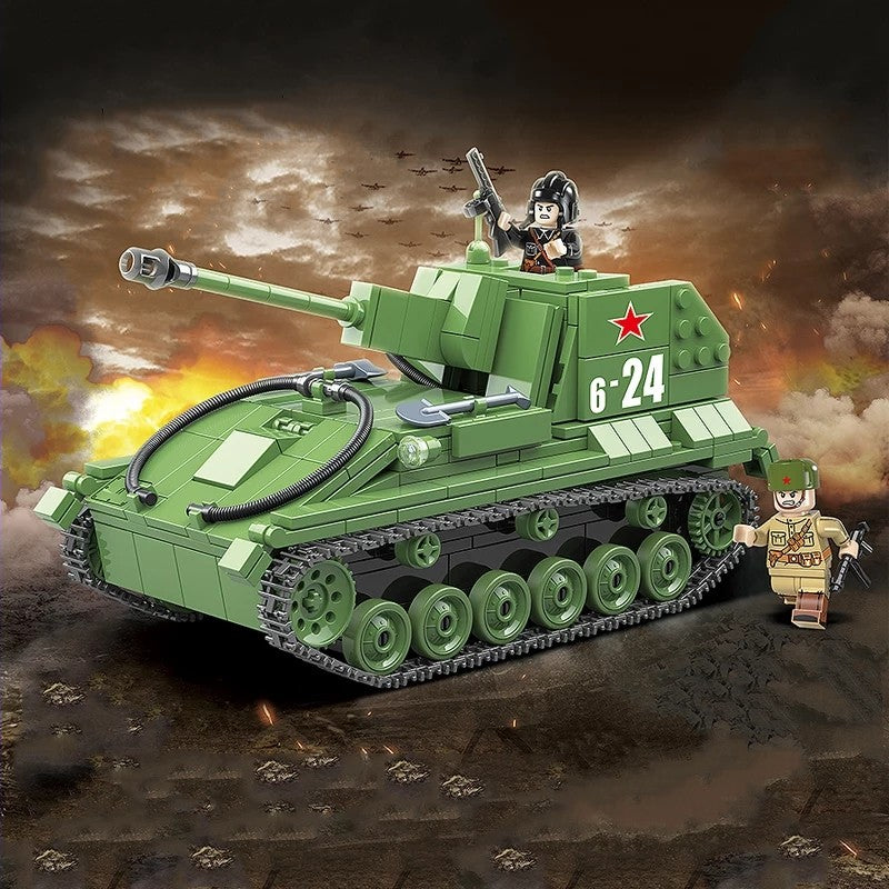 WW2 Soviet SU-76 SPG1