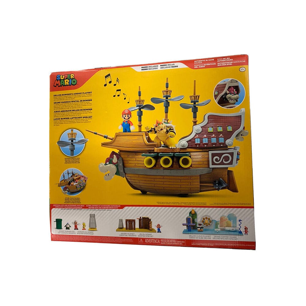 World of Nintendo Super Mario Playset Bowser's Airship Deluxe6