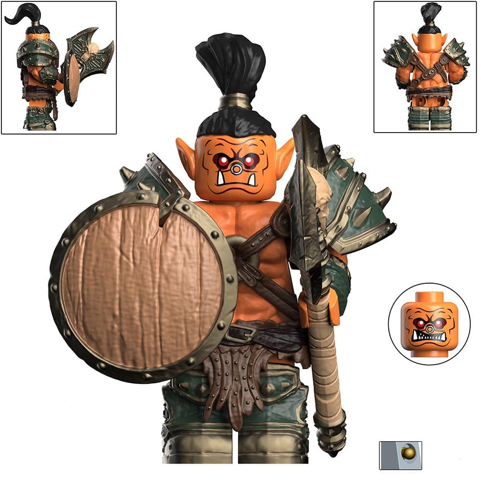 Orc Custom World of Warcraft Minifigure1