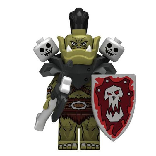 Orc Soldier Custom World of Warcraft Minifigure1