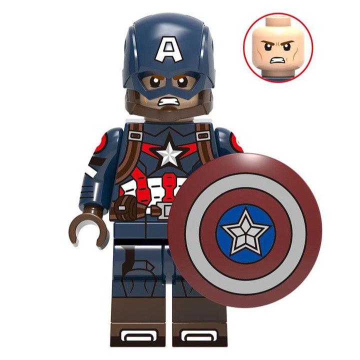 Captain America (Avengers Age of Ultron) Custom Marvel Superhero Minifigure1