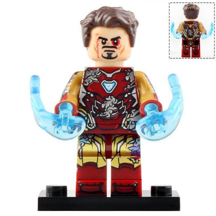 Iron Man (Damaged Suit) Custom Marvel Superhero Minifigure1