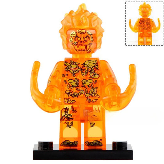 Molten Man Custom Marvel Superhero Minifigure1