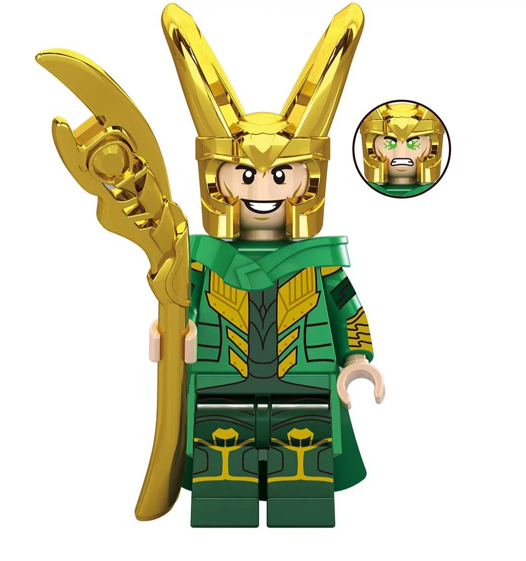 Loki Chrome Custom Marvel Superhero Minifigure1