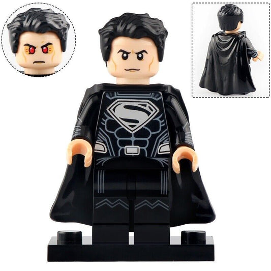 Superman (Black Suit) (DCEU) Custom DC Superhero Minifigure1