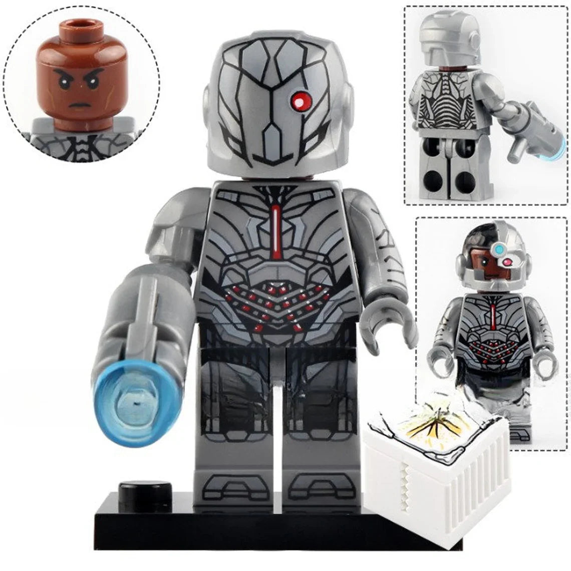 Cyborg Custom DC Comics Superhero Minifigure1