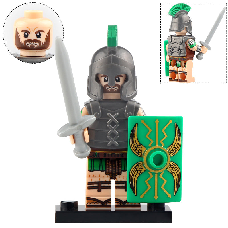 Roman Green Legion Soldier Minifigure1