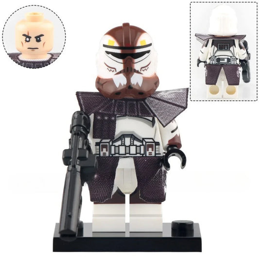 Commander Wolffe (Maroon) CC-3636 Custom Star Wars Minifigure1