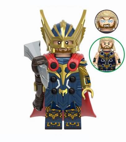 Thor (Love and Thunder) Custom Marvel Superhero Minifigure1