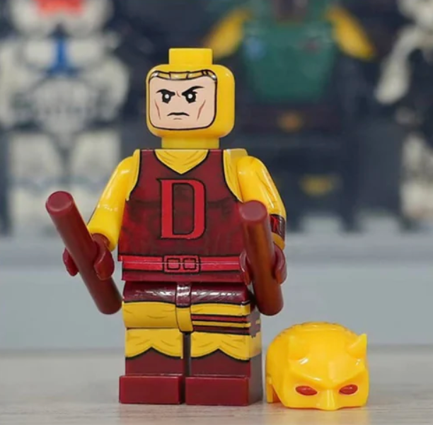 Daredevil (Silver Age) Custom Marvel Superhero Minifigure2