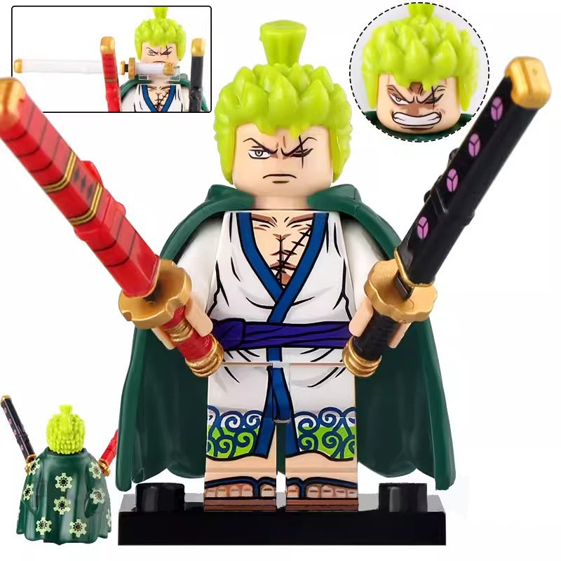 Roronoa Zoro custom One Piece Anime Minifigure1