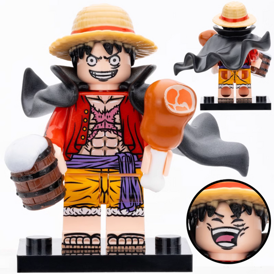 Monkey D Luffy Custom One Piece Anime Minifigure1