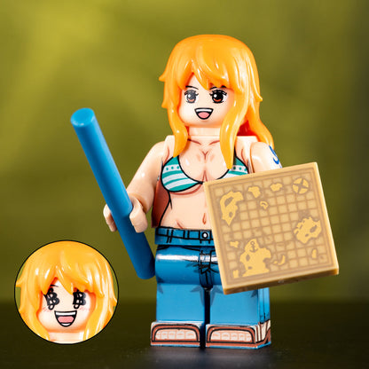 Nami Custom One Piece Anime Minifigure2