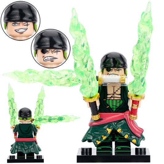 Roronoa Zoro Custom One Piece Anime Minifigure1