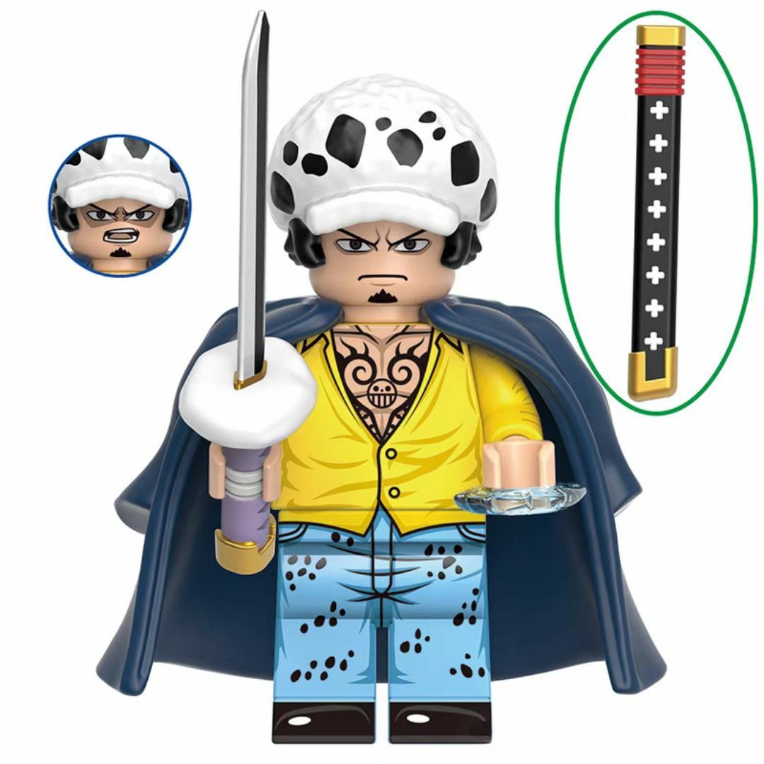 Trafalgar Law Custom One Piece Anime Minifigure1