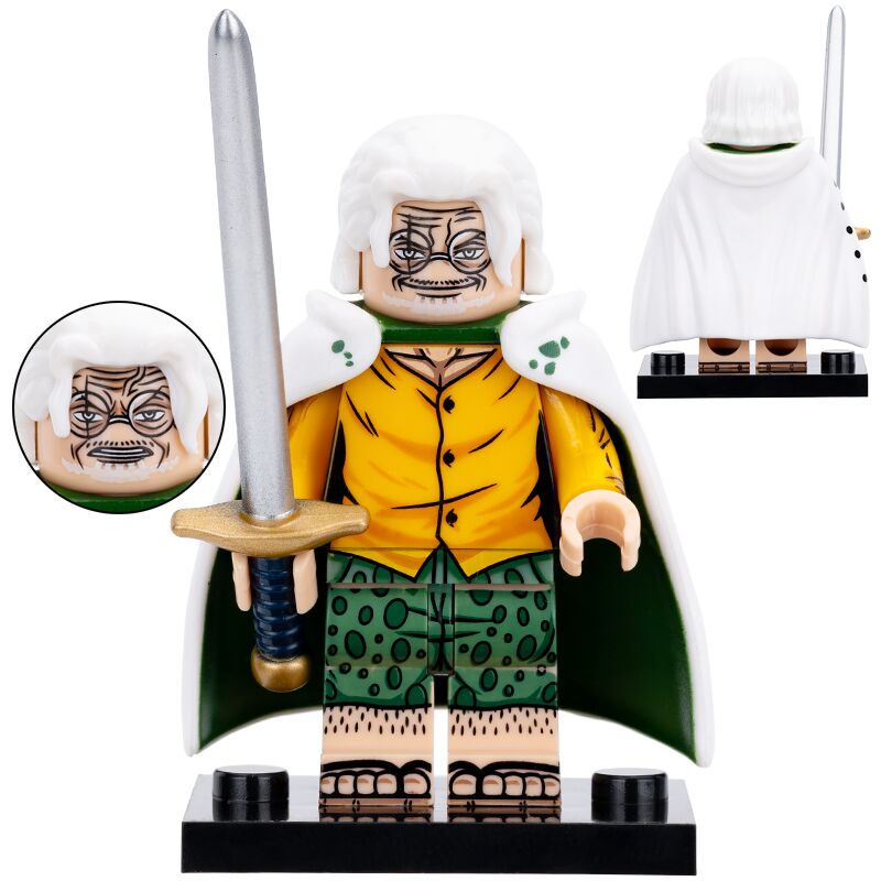 Silvers Rayleigh Custom One Piece Anime Minifigure1