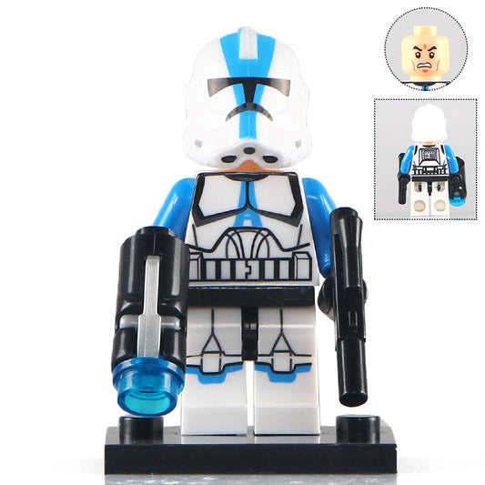 Clone Trooper with Blue Detail custom Star Wars Minifigure1