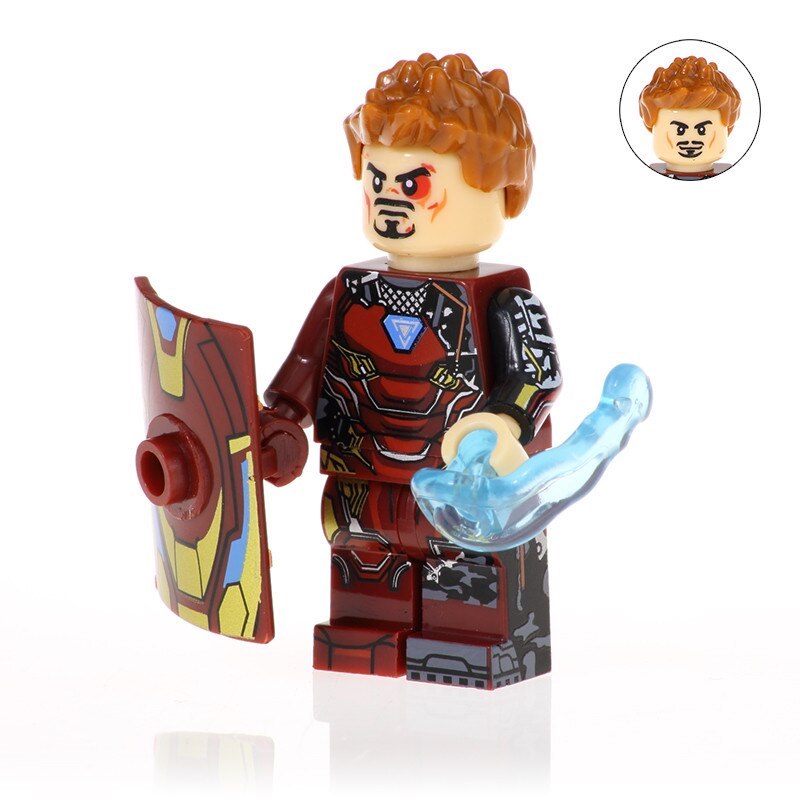 Iron Man Mark 50 with Shield custom Marvel Superhero Minifigure2