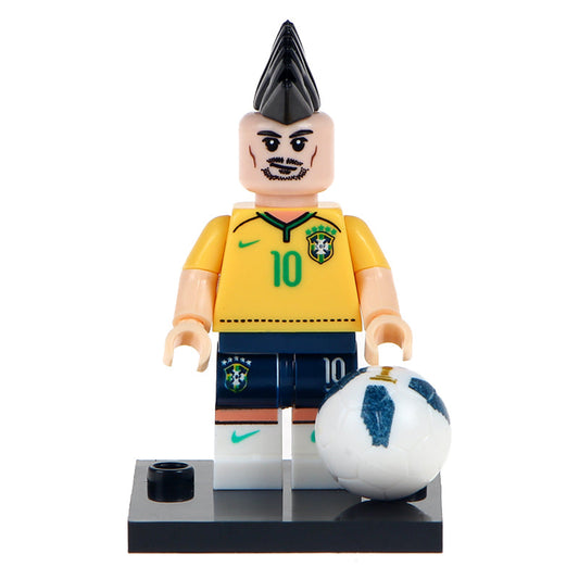 Neymar Jr (Brazil Kit) Custom Football Player Minifigure1