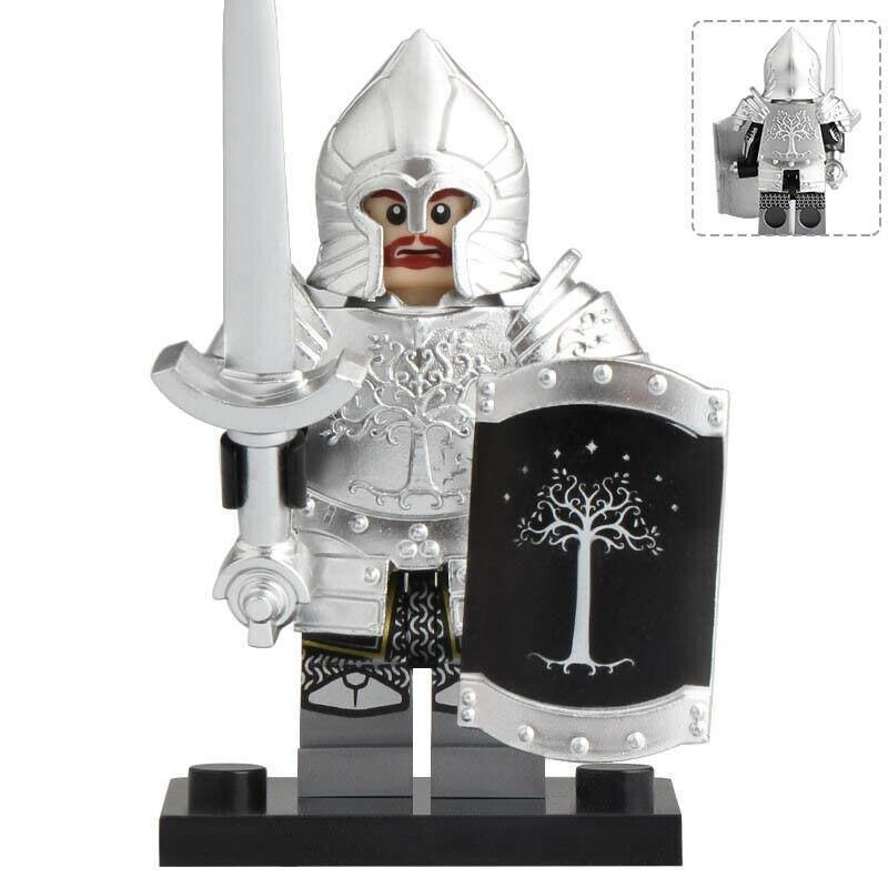 Gondor Soldier with Armor custom Lord of the Rings Minifigure1