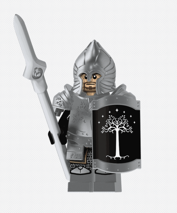 Gondor Soldier with Armor custom Lord of the Rings Minifigure2