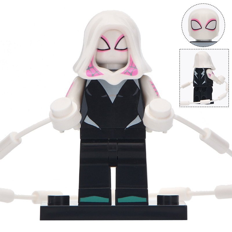 Gwen Stacy Spider-Verse Custom Marvel Superhero Minifigure1