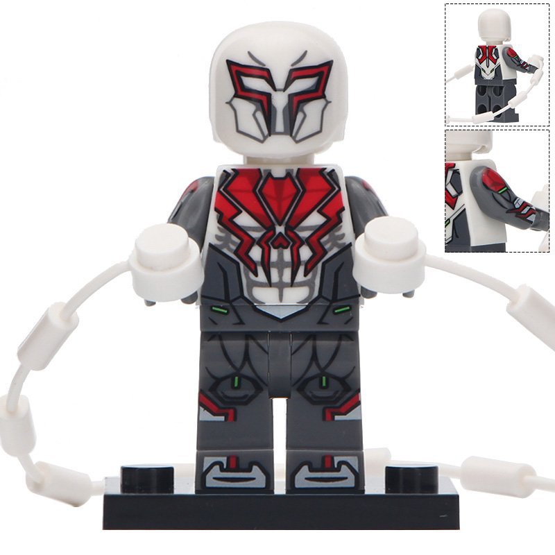 Spider-Man 2099 White Suit Custom Marvel Superhero Minifigure1