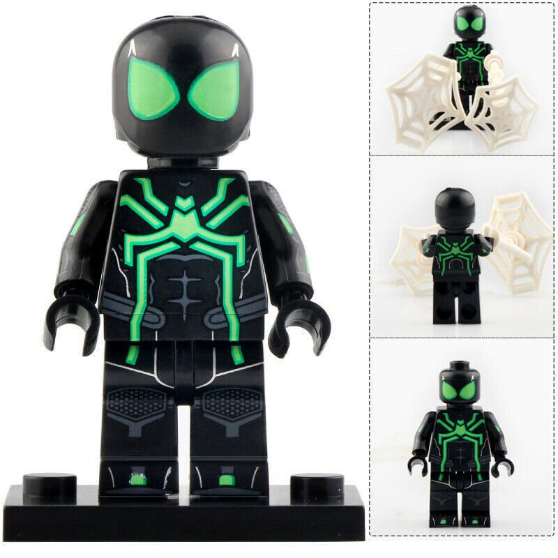 Spider-Man Stealth Suit (Big Time) Custom Marvel Superhero Minifigure1