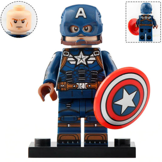 Captain America (Winter Soldier) Custom Marvel Superhero Minifigure1