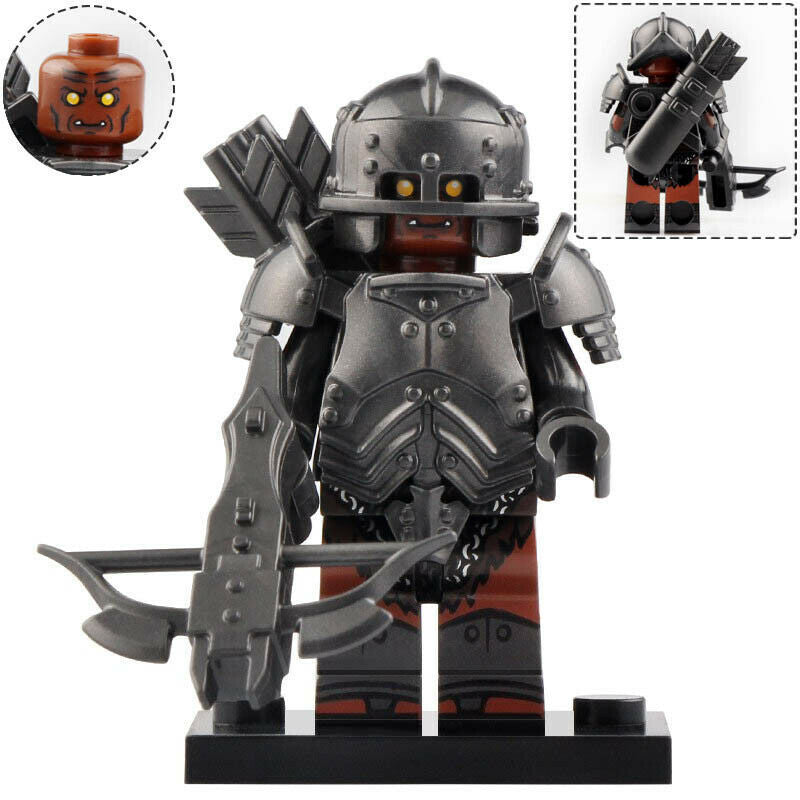 Uruk-hai White Hand Orc Crossbow custom Lord of the Rings Minifigure1