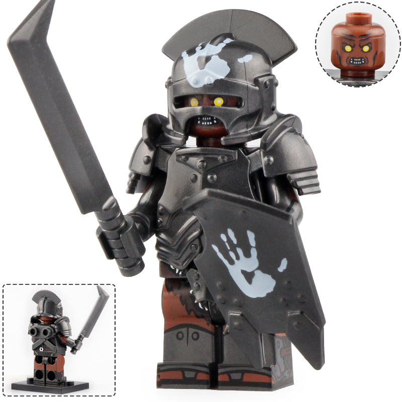 Uruk-hai White Hand Orc custom Lord of the Rings Minifigure1
