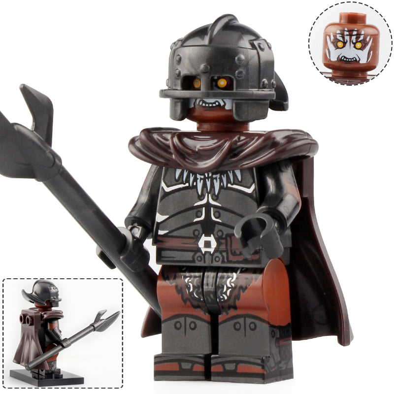 Uruk-hai White Hand Orc Shaman custom Lord of the Rings Minifigure1