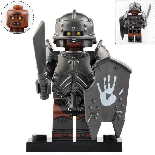 Uruk-hai White Hand Orc custom Lord of the Rings Minifigure1