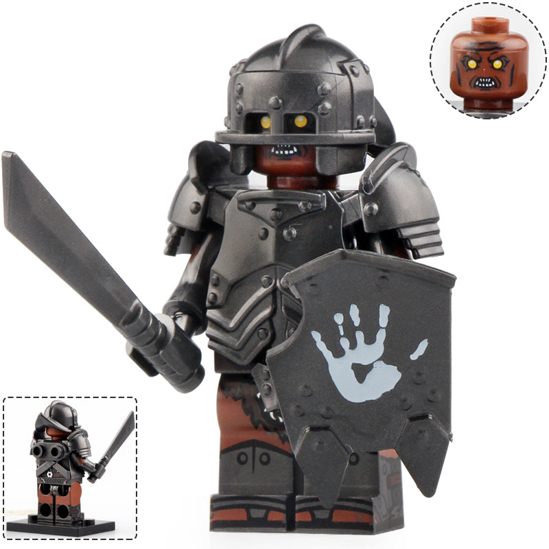 Uruk-hai White Hand Orc custom Lord of the Rings Minifigure2