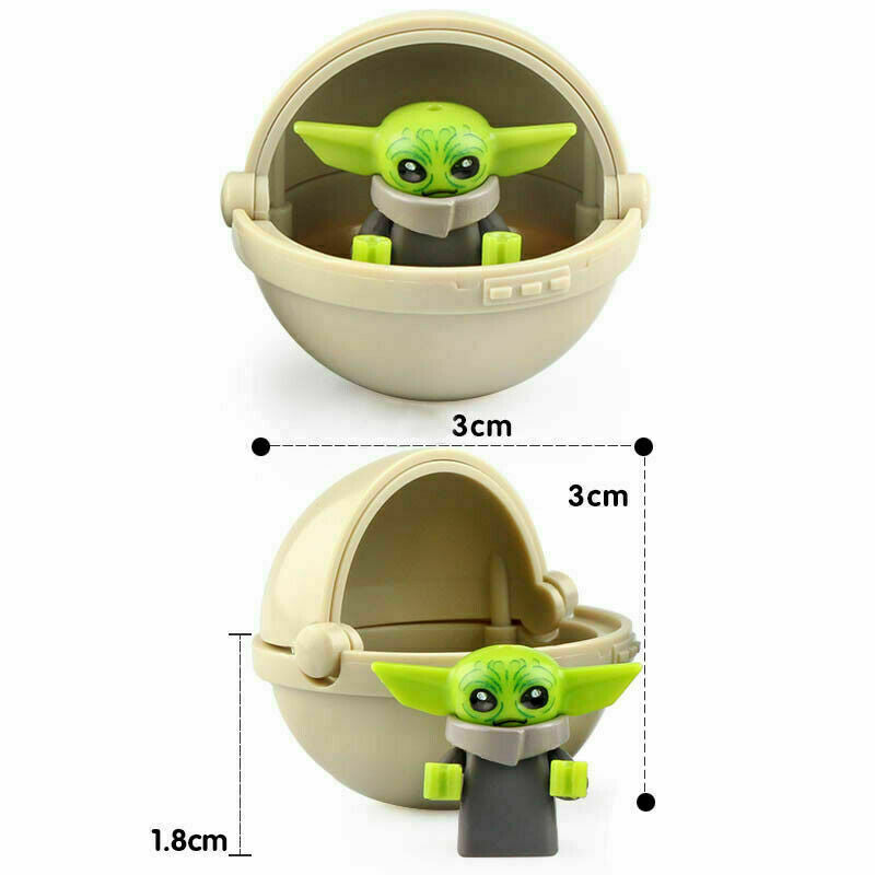 Baby Yoda Grogu with Hovering Pram custom Star Wars Minifigure1