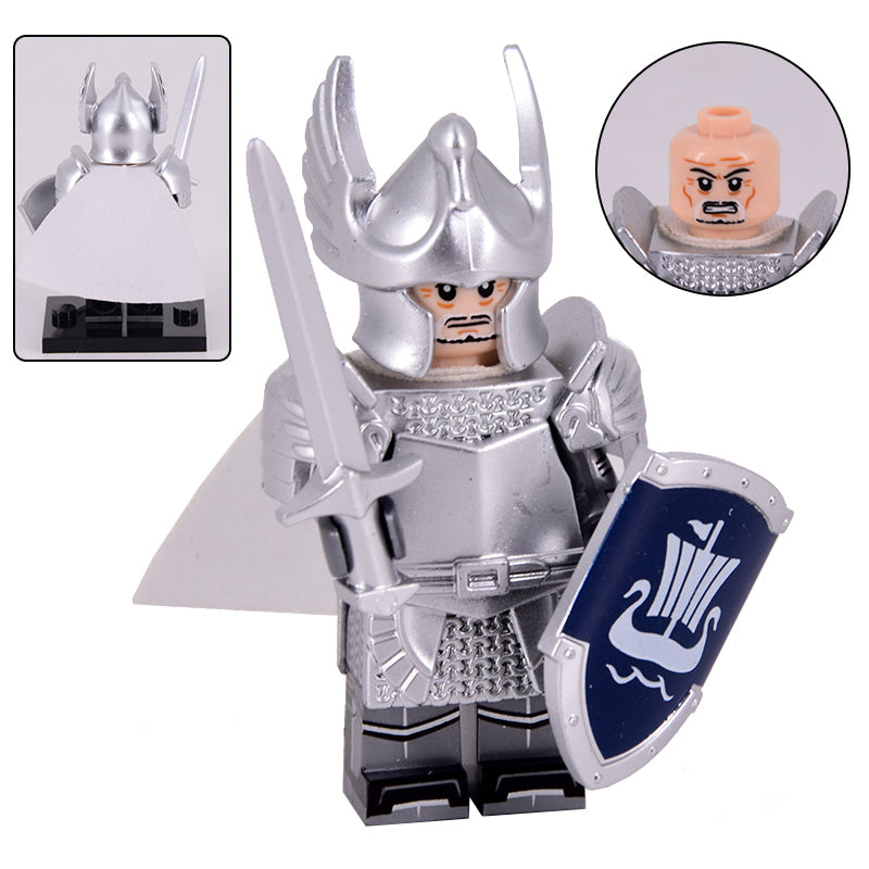 Swan Knights (Knights of Dol Amroth) Custom Lord of the Rings Minifigure2