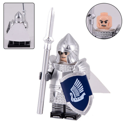 Swan Knight Spear (Knights of Dol Amroth)Custom Lord of the Rings Minifigure2