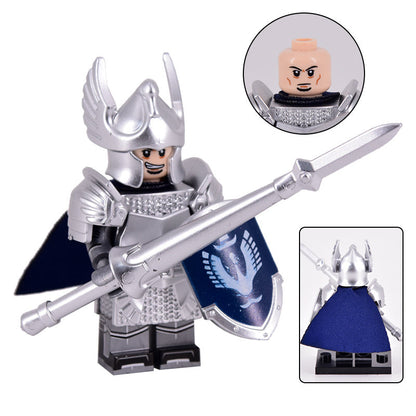 Swan Knight Lancer (Knights of Dol Amroth) Custom Lord of the Rings Minifigure2