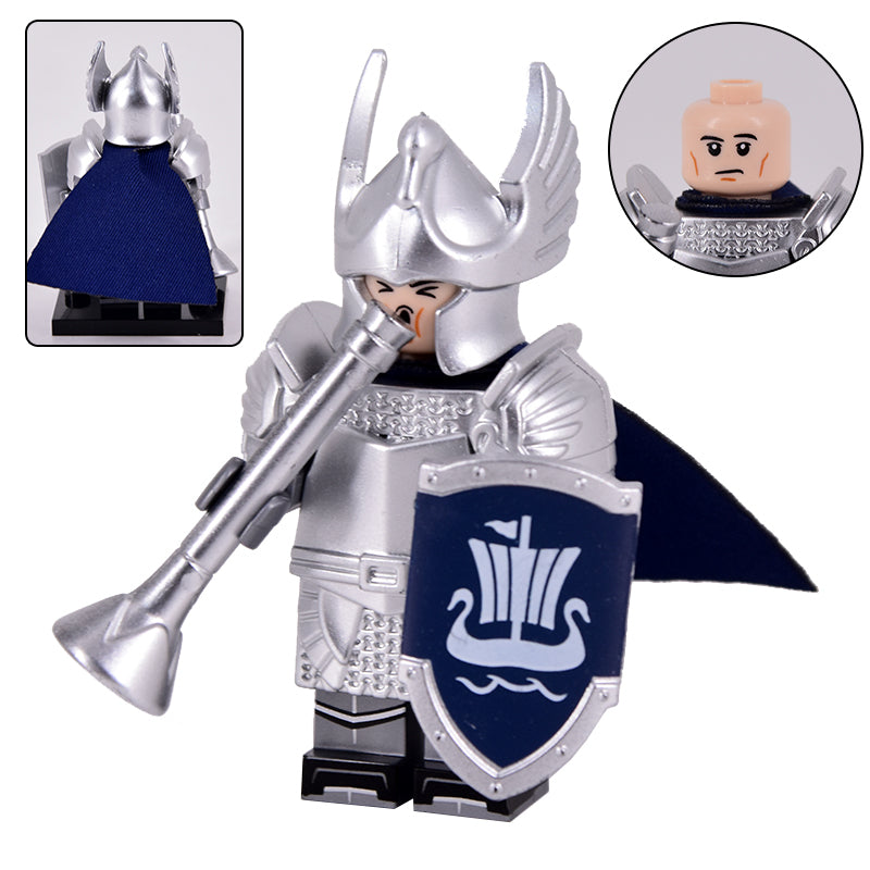 Swan Knight (Knights of Dol Amroth) Custom Lord of the Rings Minifigure2
