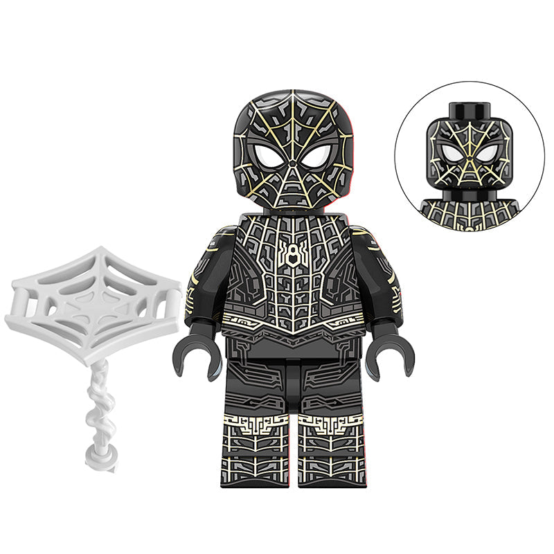 Spider-Man Black & Gold Suit Marvel Superhero Minifigure1