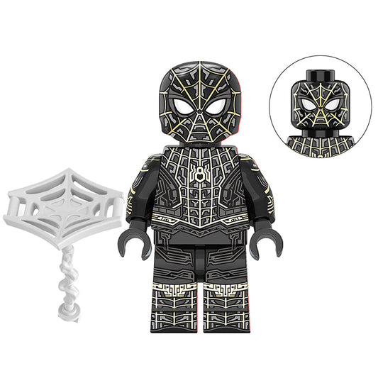 Spider-Man Black & Gold Suit Marvel Superhero Minifigure1