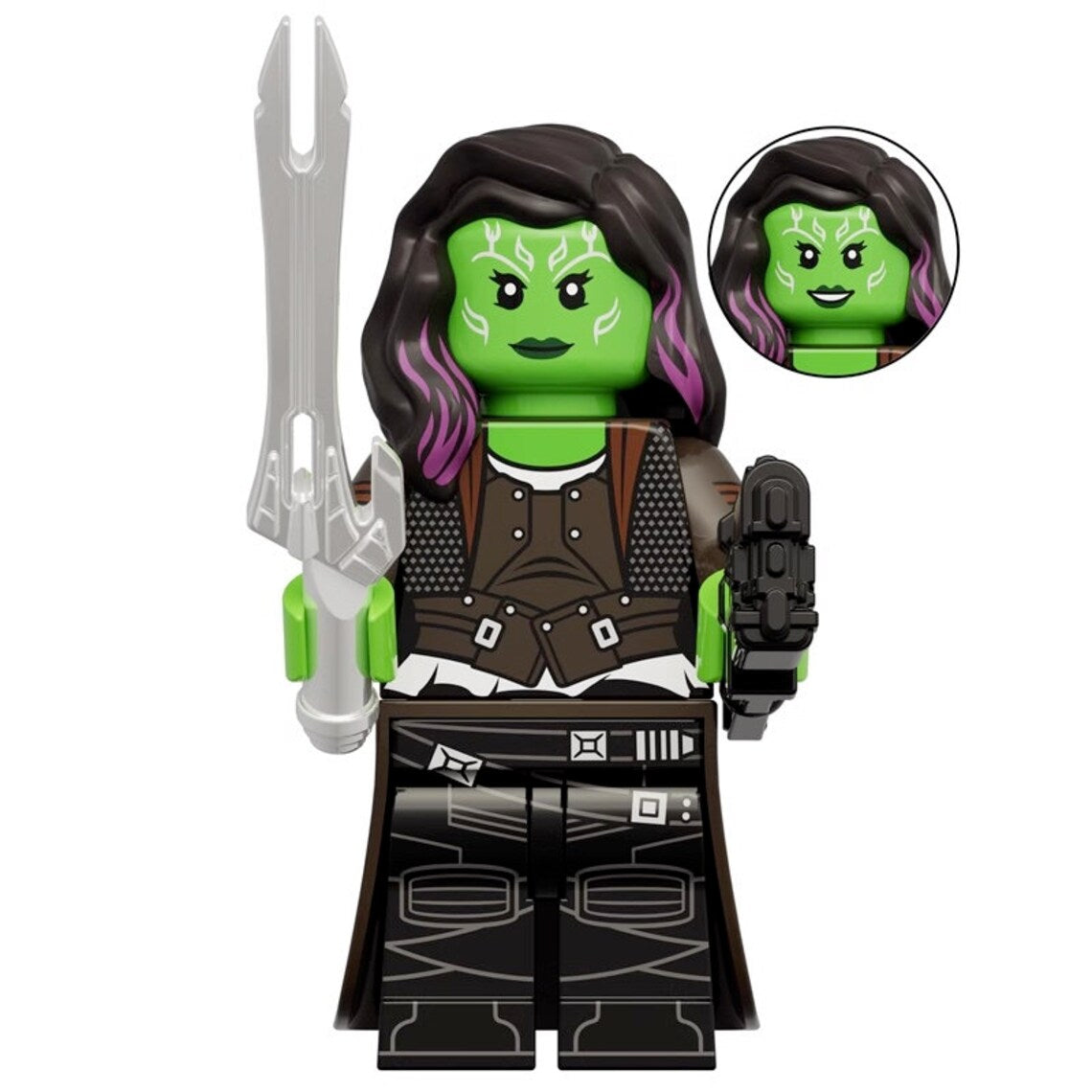 Gamora Custom Marvel Superhero Minifigure Guardians of the Galaxy1