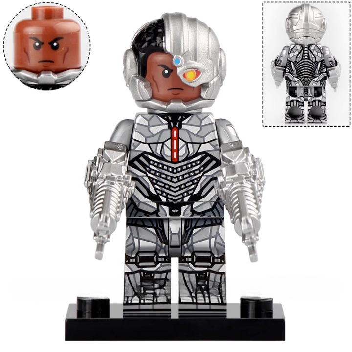 Cyborg Custom DC Comics Superhero Minifigure1