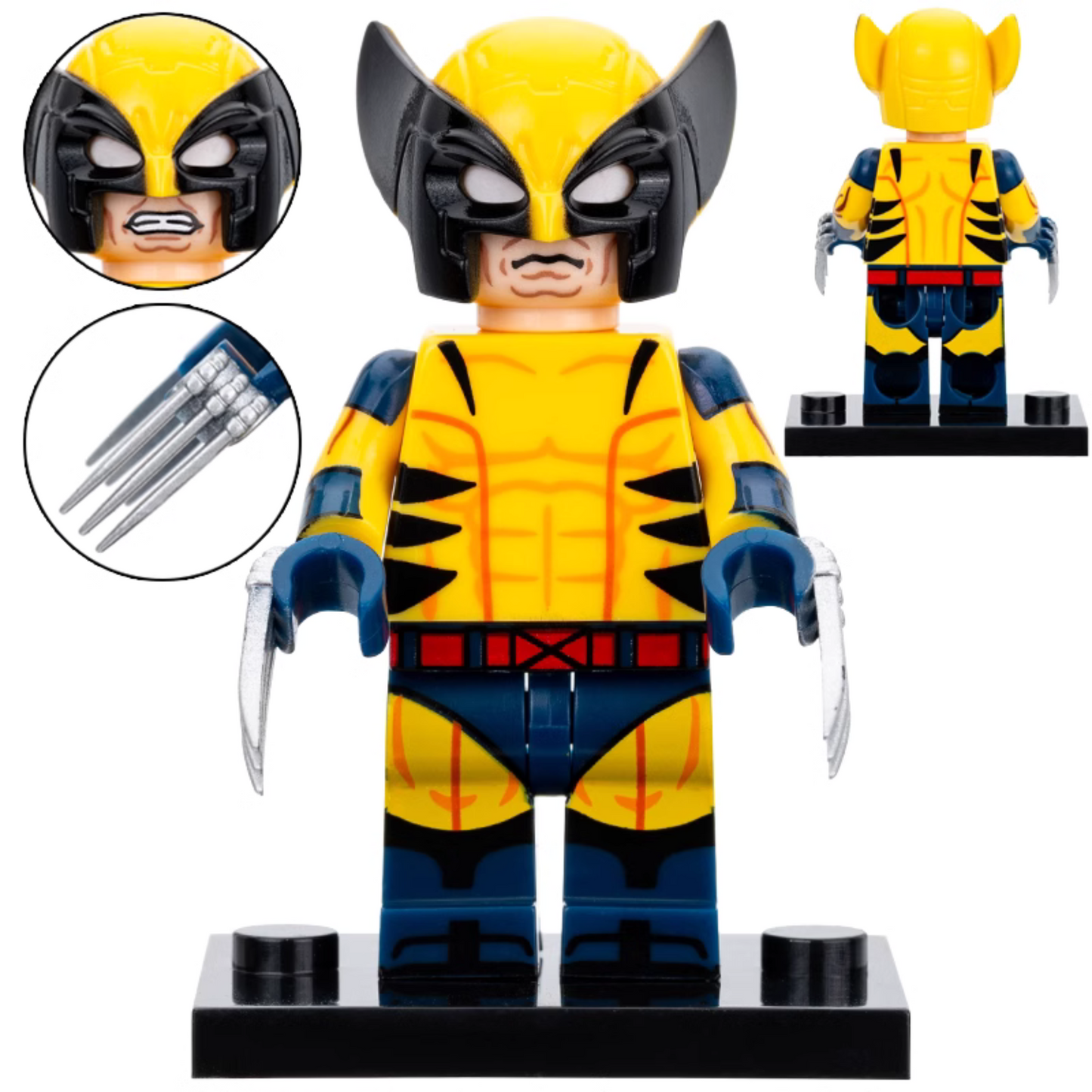 Wolverine (Classic) (X-Men) Custom Marvel Superhero Minifigure1